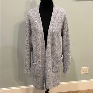 Time and Tru Heather Gray Women's Cardigan
